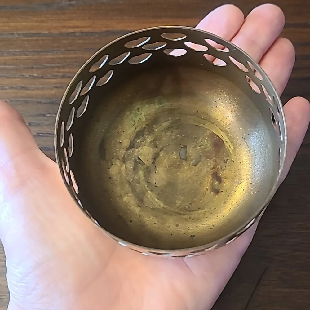 brass candle holder cut out